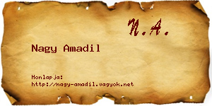 Nagy Amadil névjegykártya